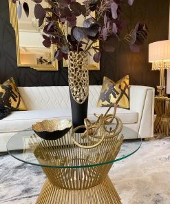 Inspire Me! Home Decor Gold And Matte Black Bowl W/ Textured Finish