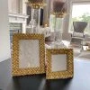 Inspire Me! Home Decor Gold Braided Patterned Picture Frame (3 Sizes)