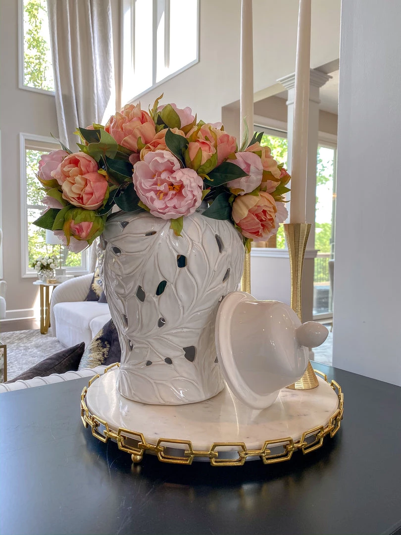 Inspire Me! Home Decor Real Touch Light Color Peony Bundles (3 Colors)