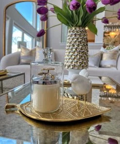 Inspire Me! Home Decor Metal Leaf Tray (2 Sizes)