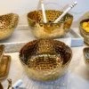Inspire Me! Home Decor Hammered Porcelain Gold Bowl (2 Sizes)