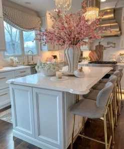 Inspire Me! Home Decor Floral Stems Pink Cherry Blossom Branch Stem