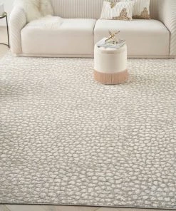 Nourison PILLOWS, RUGS, & THROWS Inspire Me! Home Decor Joli Area Rug - Ivory/Beige/Grey (3 Sizes)