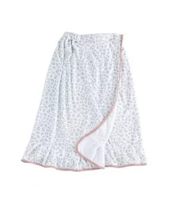 Inspire Me! Home Decor BATHROOM Grey Leopard Print Towel Wrap