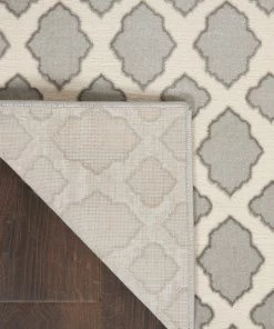 Nourison Joli Area Rug - Grey/Ivory (2 Sizes) PILLOWS, RUGS, & THROWS