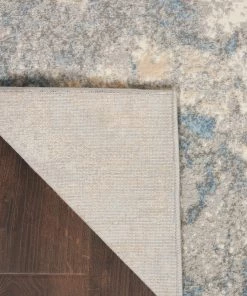 Nourison Joli Area Rug - Ivory/Blue/Grey (3 Sizes) PILLOWS, RUGS, & THROWS